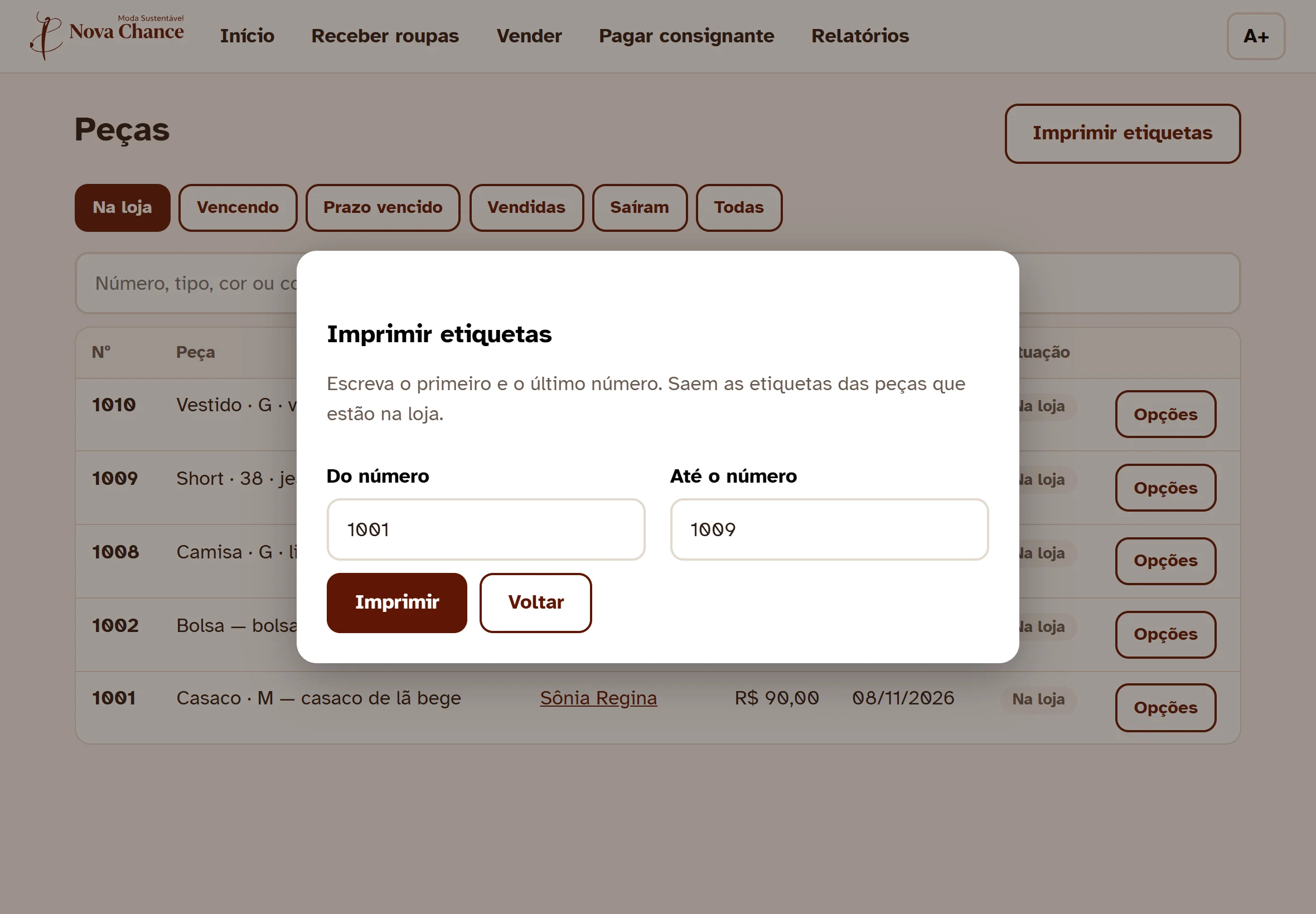 Imprimir por números
